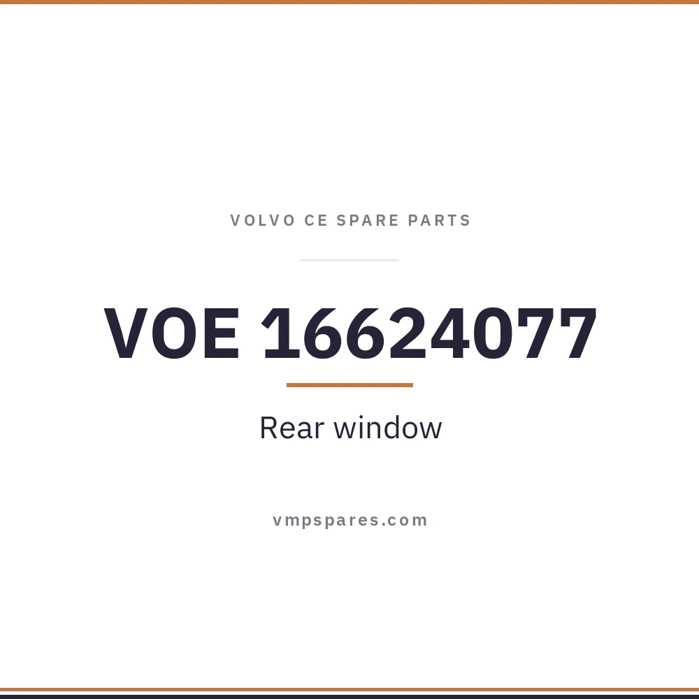 VOE 16624077 – Rear window