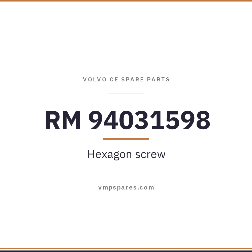 RM 94031598 – Hexagon screw