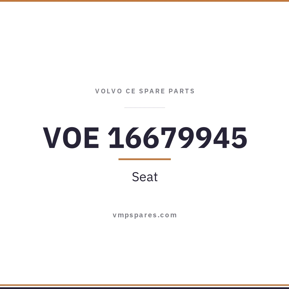 VOE 16679945 – Seat