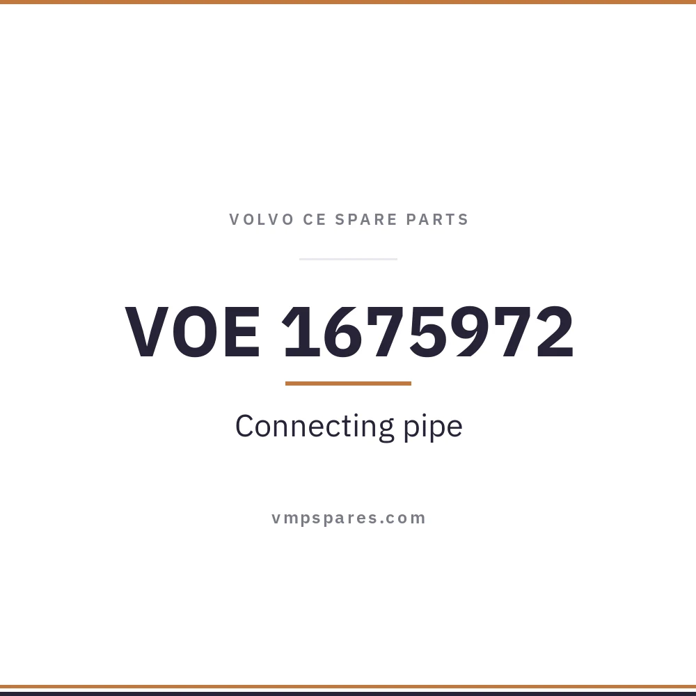 VOE 1675972 – Connecting pipe