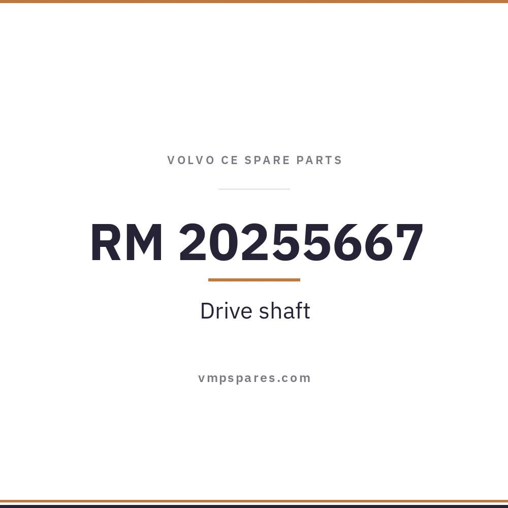 RM 20255667 – Drive shaft
