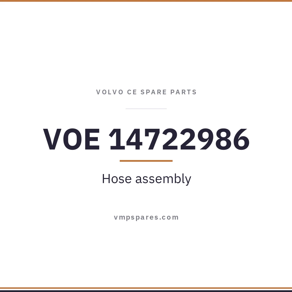 VOE 14722986 – Hose assembly