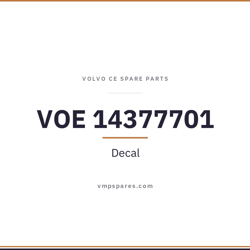 VOE 14377701 – Decal