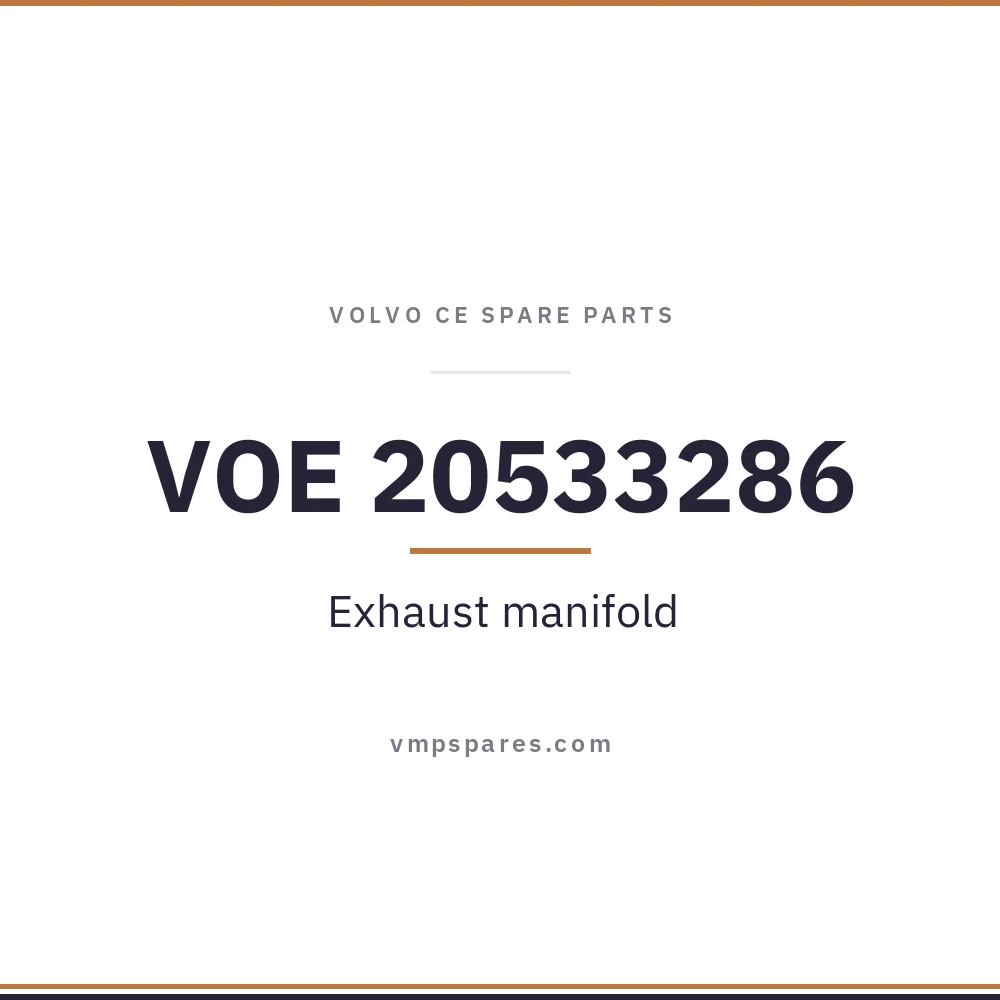 VOE 20533286 – Exhaust manifold