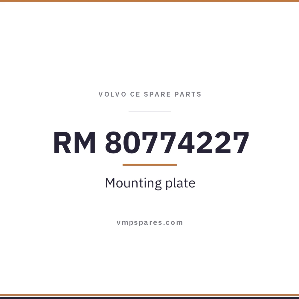 RM 80774227 – Mounting plate