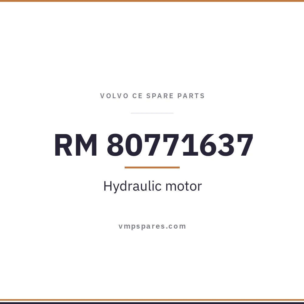 RM 80771637 – Hydraulic motor