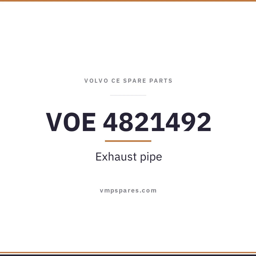 VOE 4821492 – Exhaust pipe
