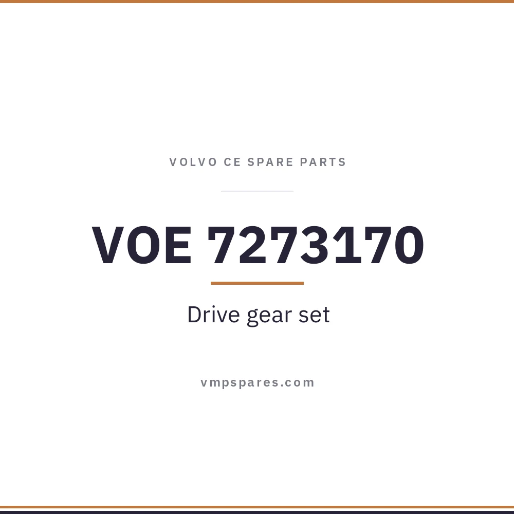 VOE 7273170 – Drive gear set