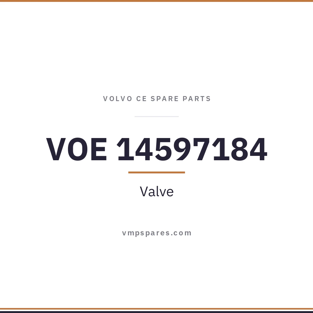 VOE 14597184 – Valve