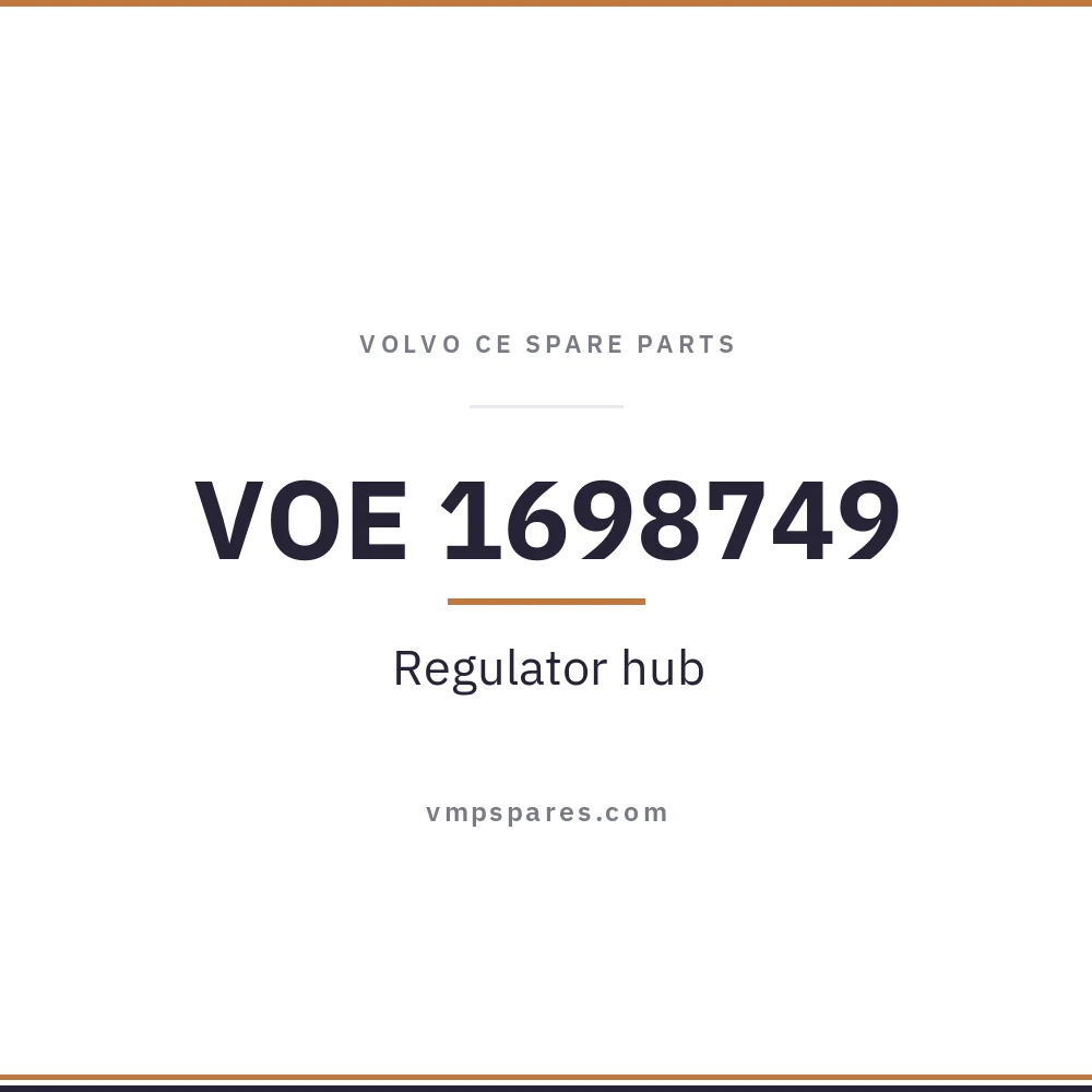VOE 1698749 – Regulator hub