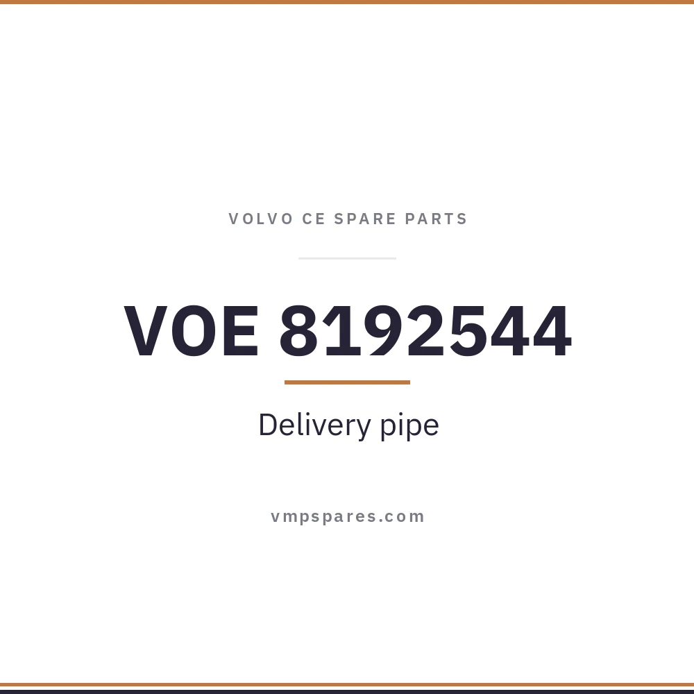 VOE 8192544 – Delivery pipe