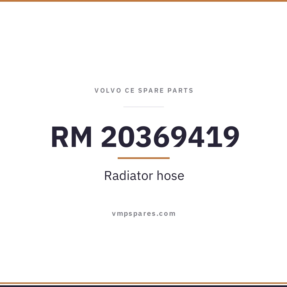 RM 20369419 – Radiator hose