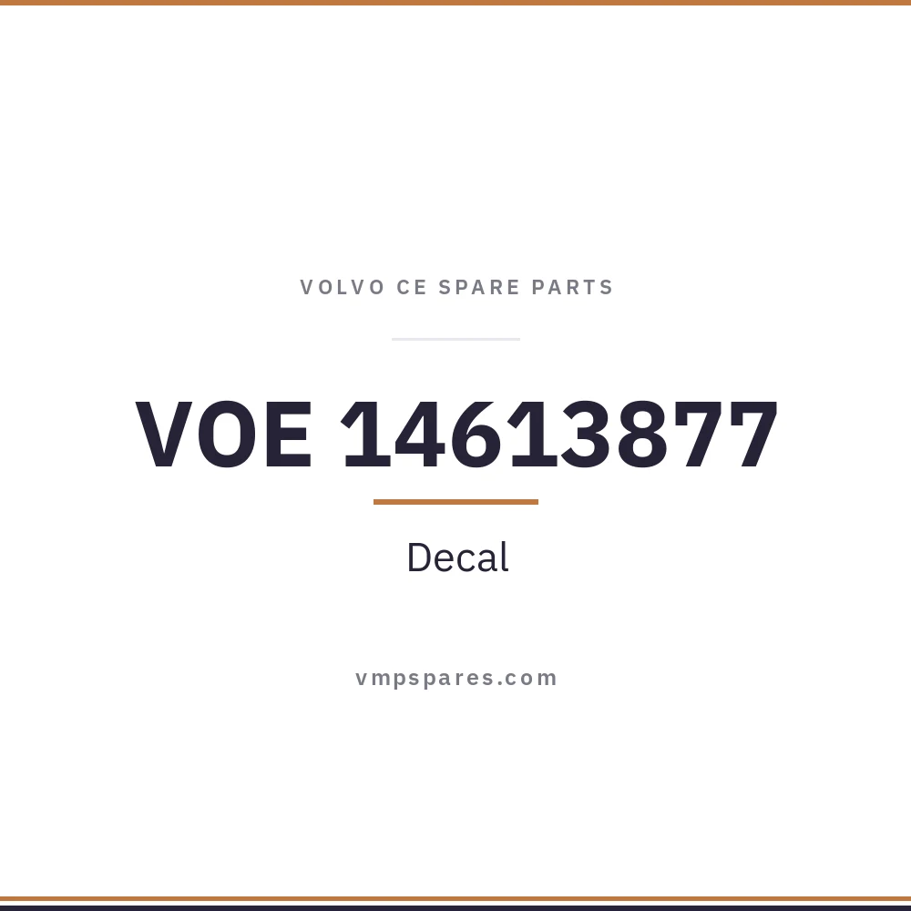 VOE 14613877 – Decal