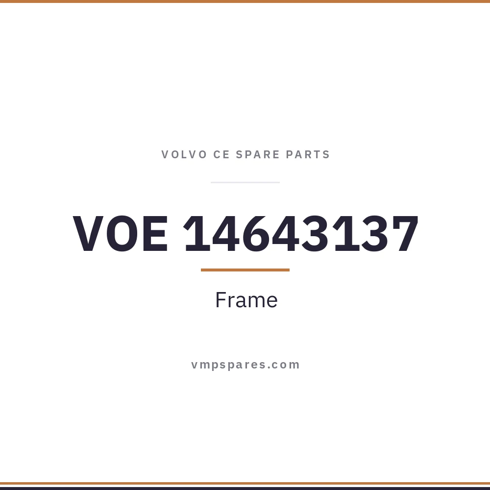 VOE 14643137 – Frame