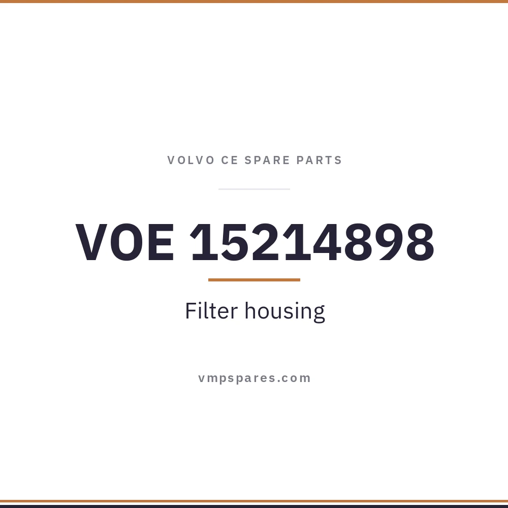 VOE 15214898 – Filter housing