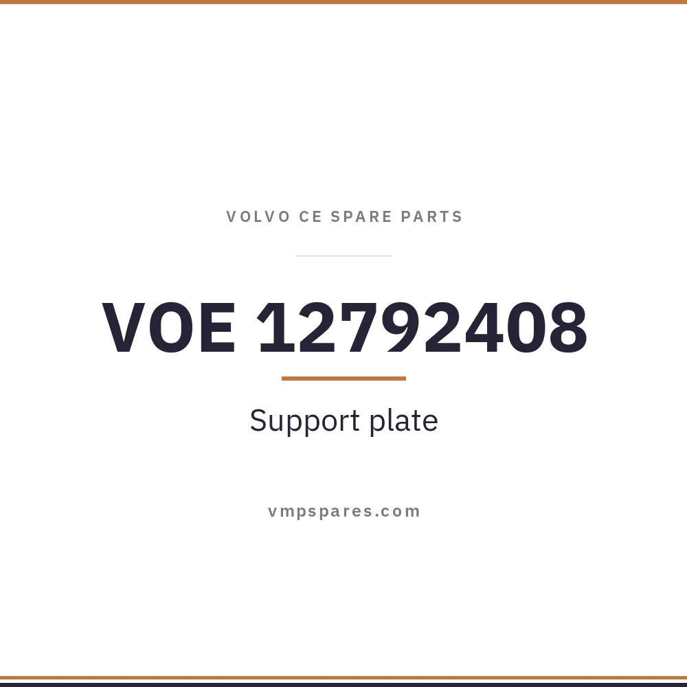 VOE 12792408 – Support plate