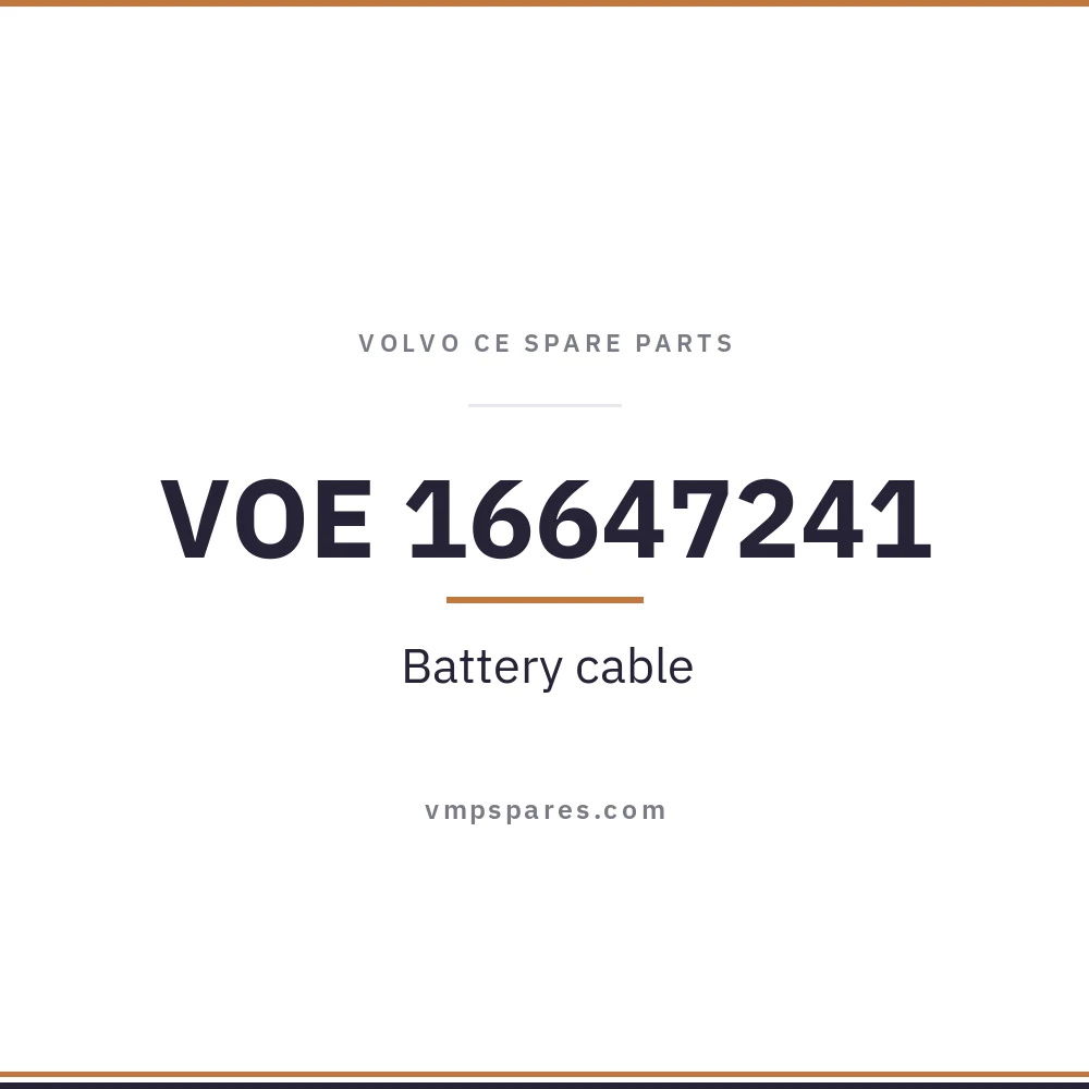 VOE 16647241 – Battery cable