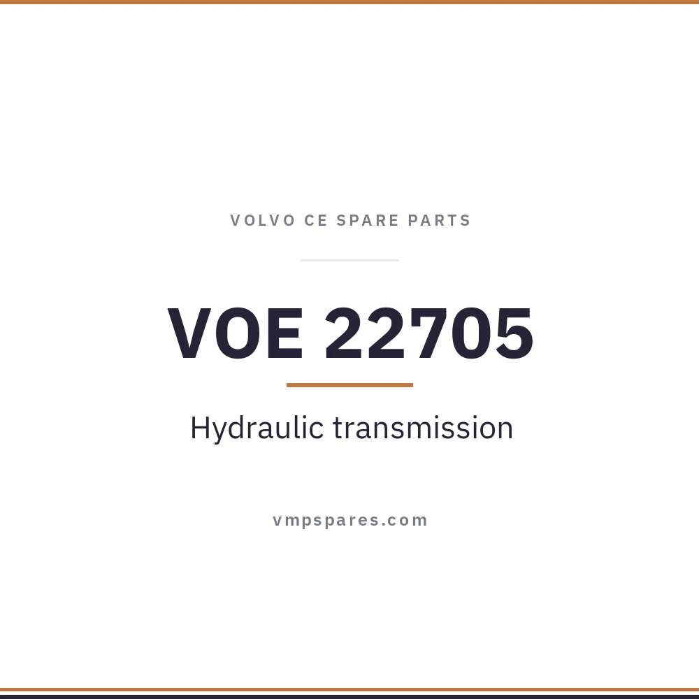 VOE 22705 – Hydraulic transmission
