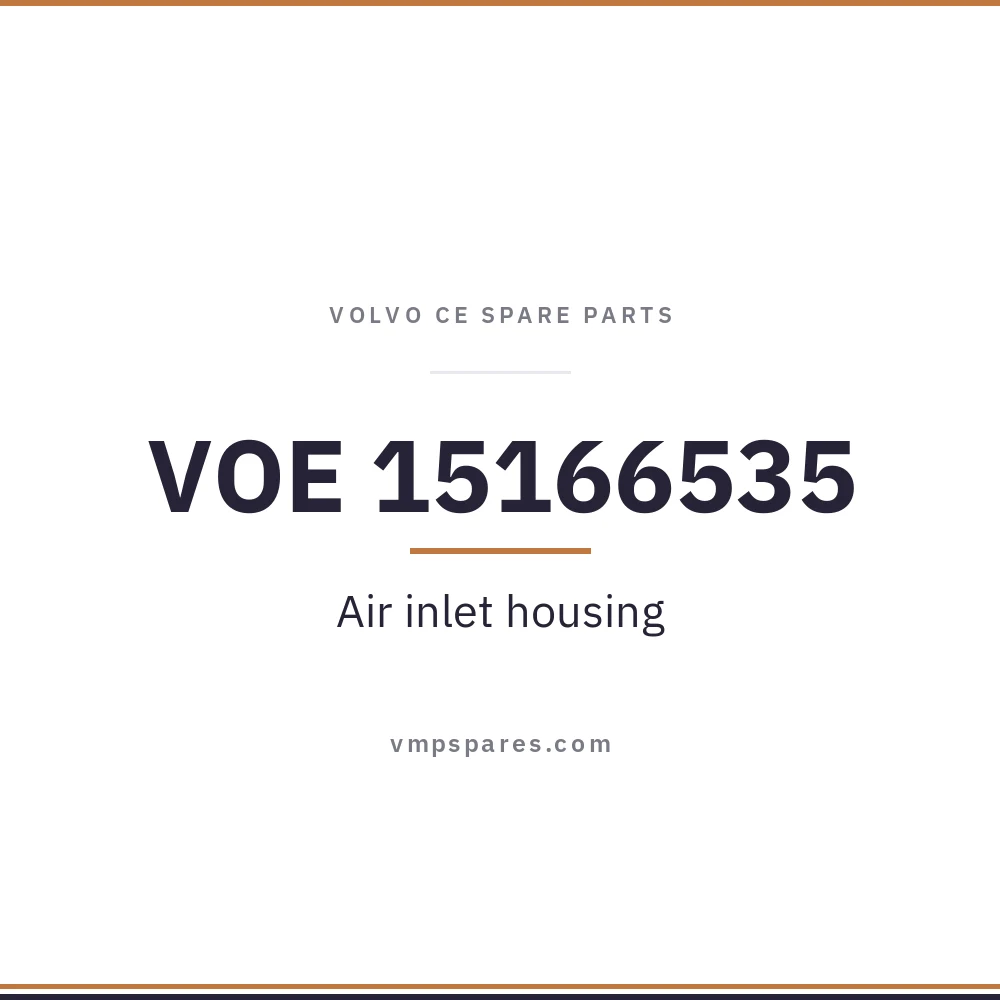 VOE 15166535 – Air inlet housing