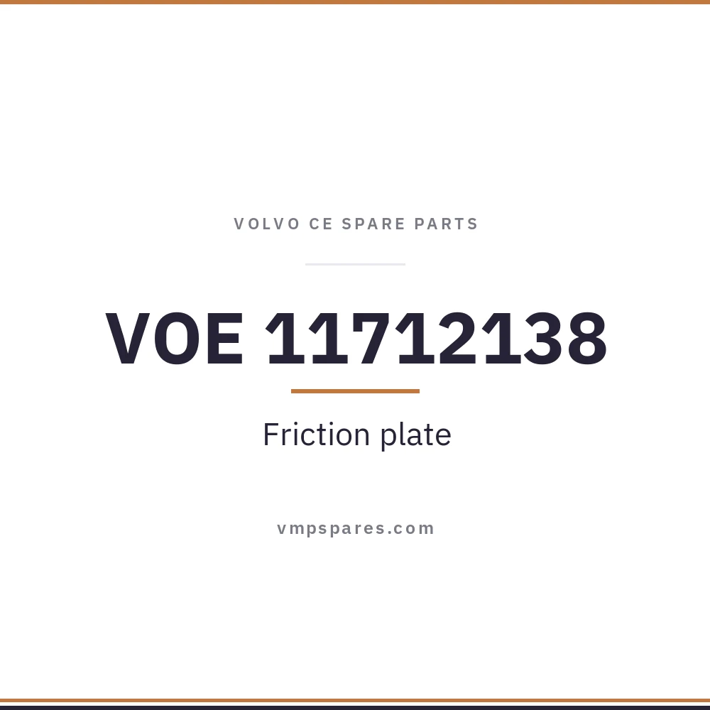 VOE 11712138 – Friction plate