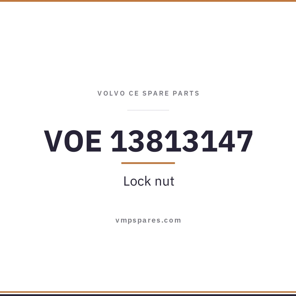 VOE 13813147 – Lock nut