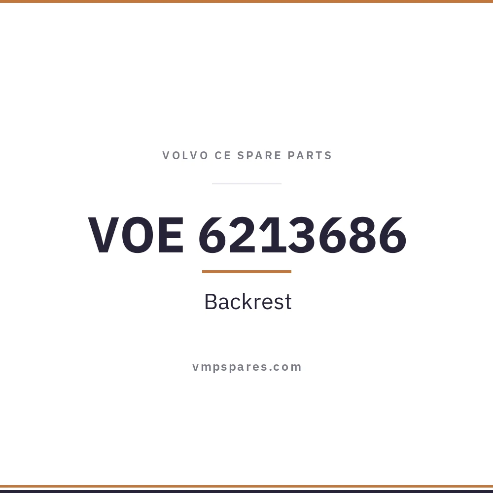 VOE 6213686 – Backrest
