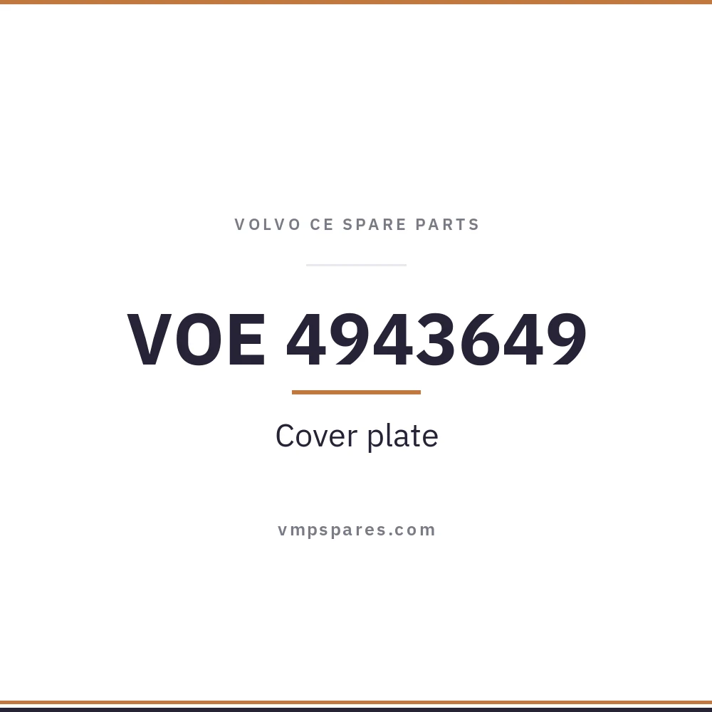 VOE 4943649 – Cover plate