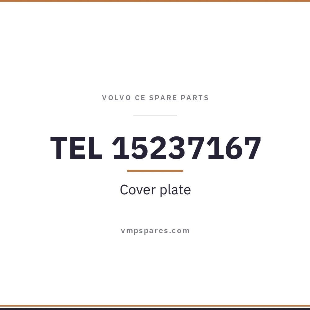 TEL 15237167 – Cover plate
