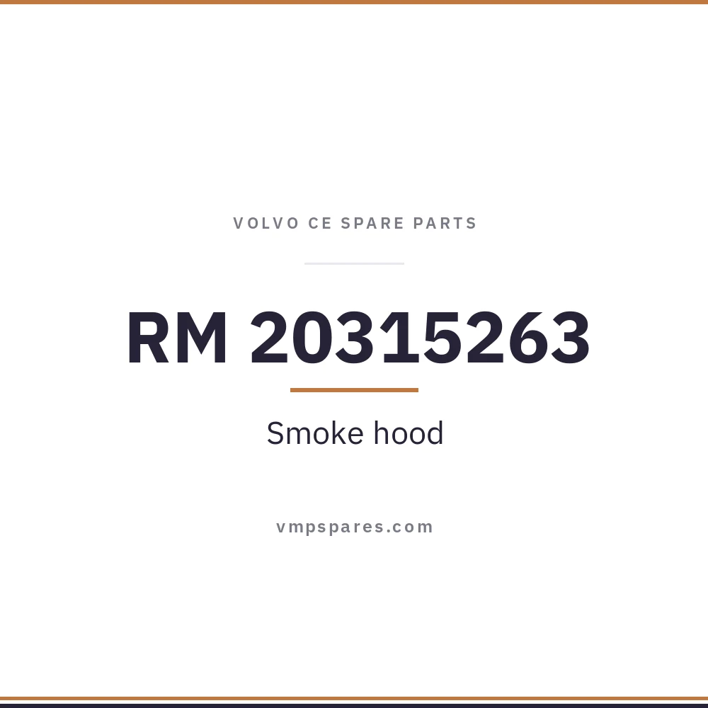 RM 20315263 – Smoke hood