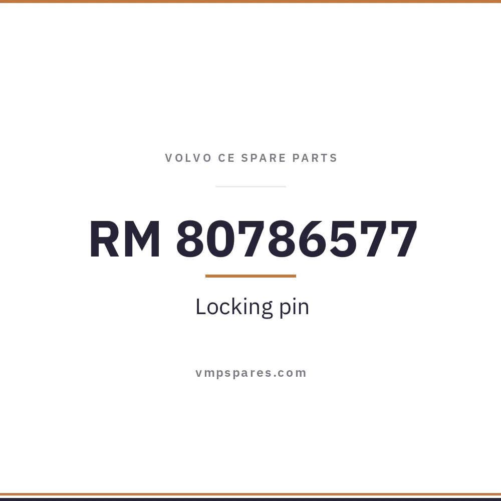 RM 80786577 – Locking pin