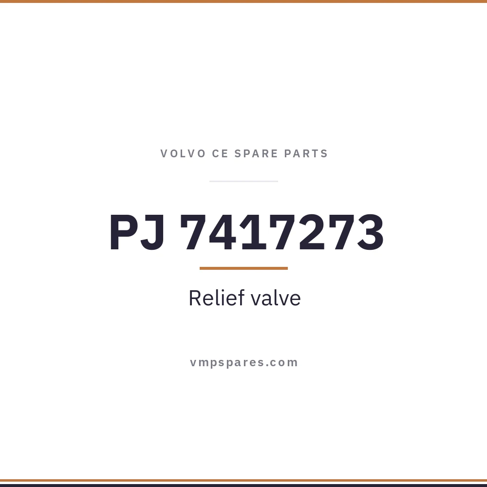 PJ 7417273 – Relief valve