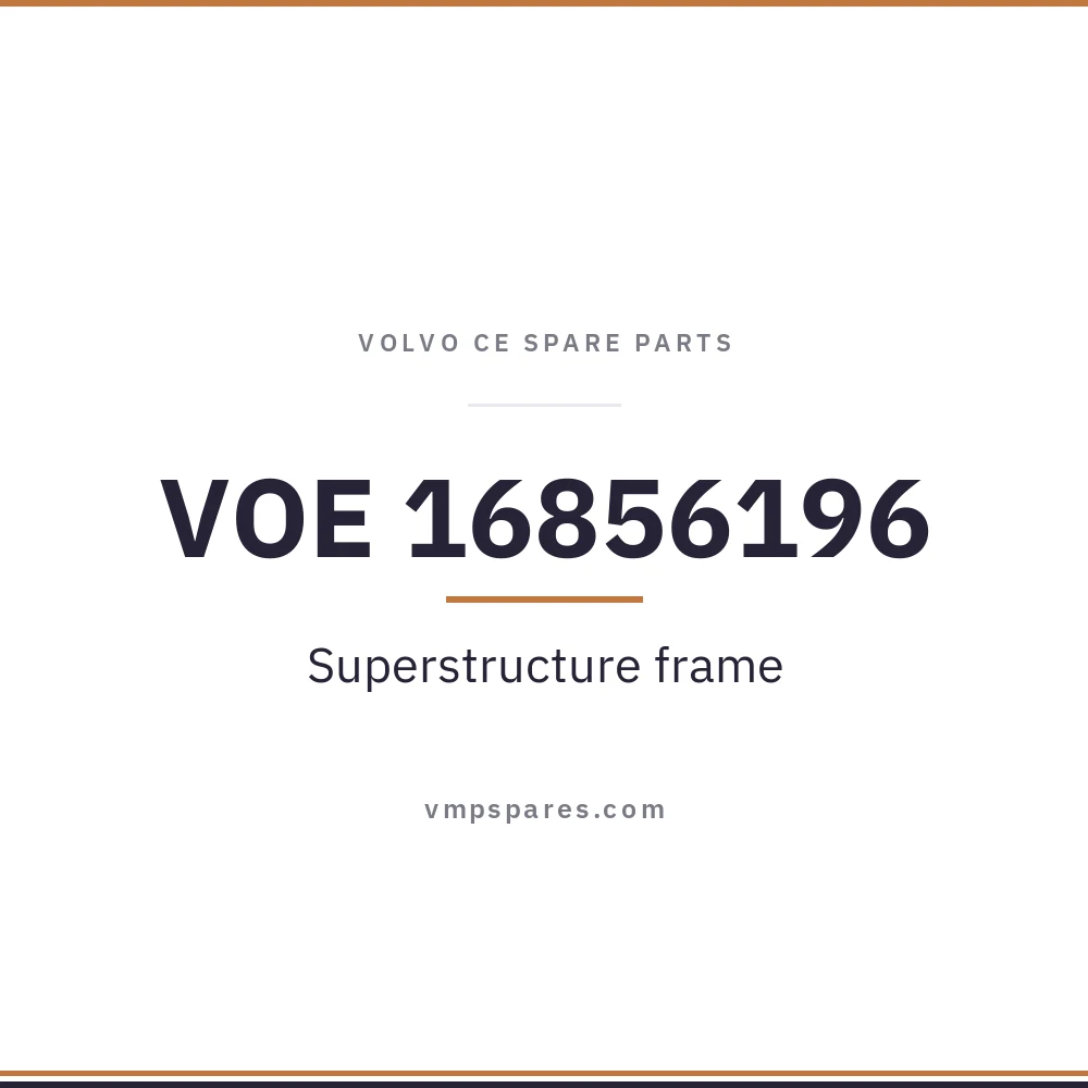 VOE 16856196 – Superstructure frame