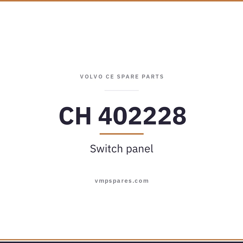 CH 402228 – Switch panel