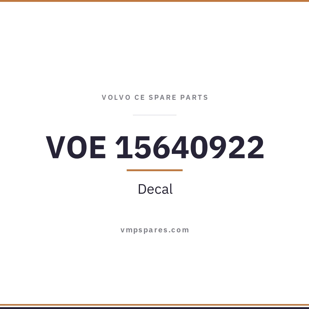 VOE 15640922 – Decal