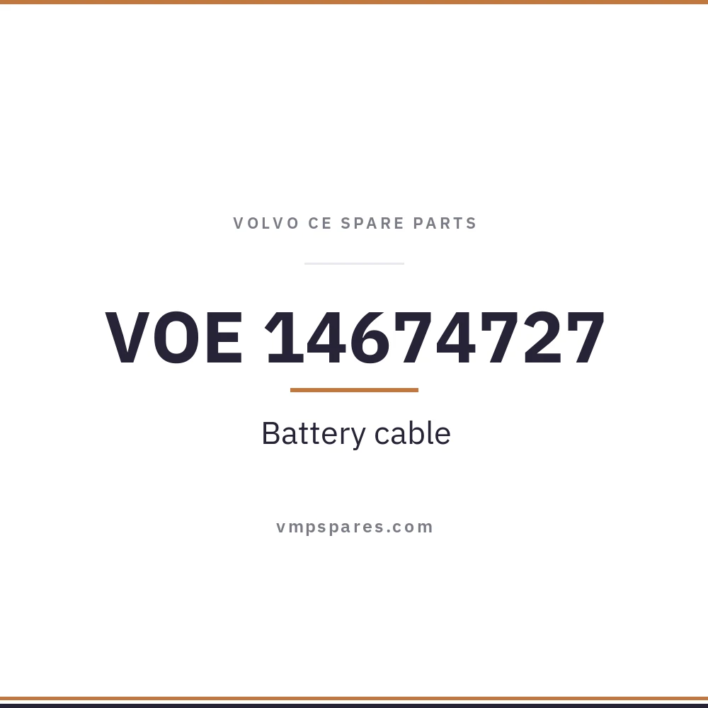 VOE 14674727 – Battery cable