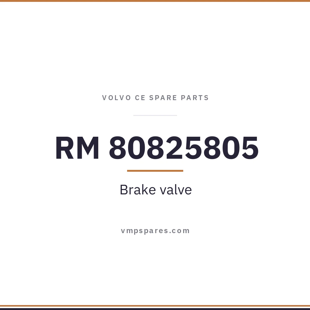 RM 80825805 – Brake valve