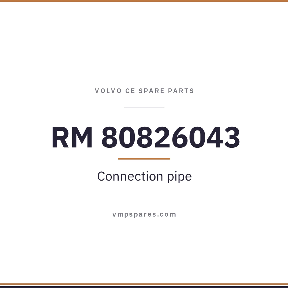 RM 80826043 – Connection pipe