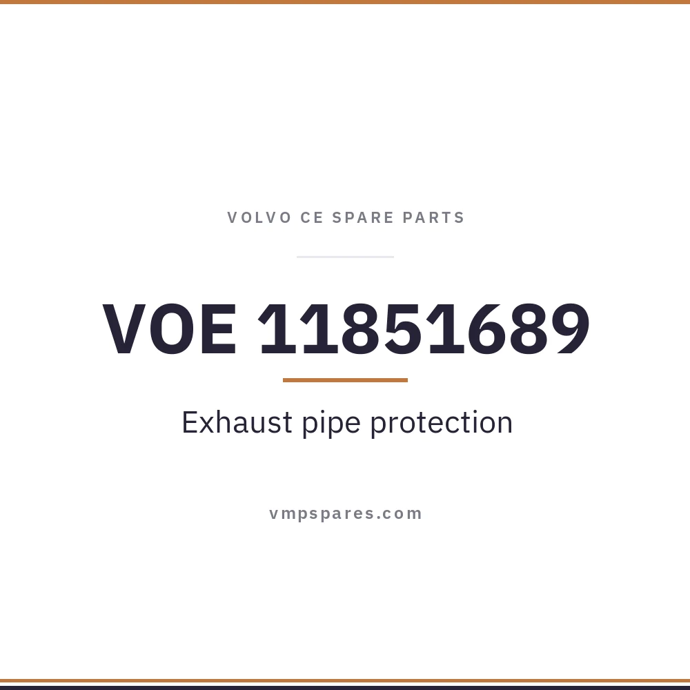VOE 11851689 – Exhaust pipe protection