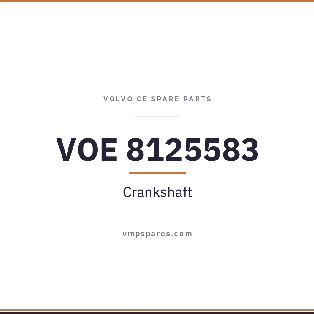 VOE 8125583 – Crankshaft