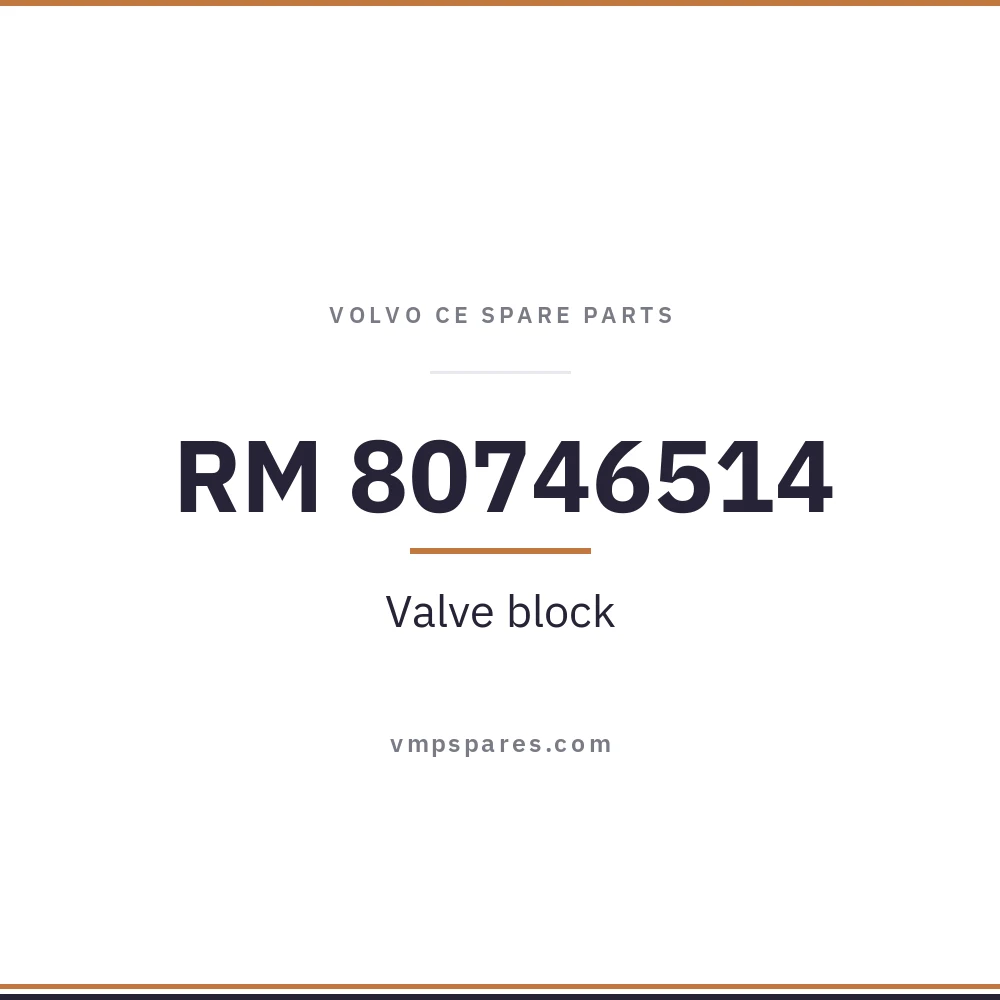 RM 80746514 – Valve block