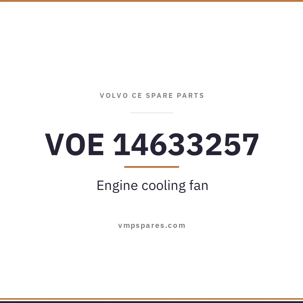 VOE 14633257 – Engine cooling fan