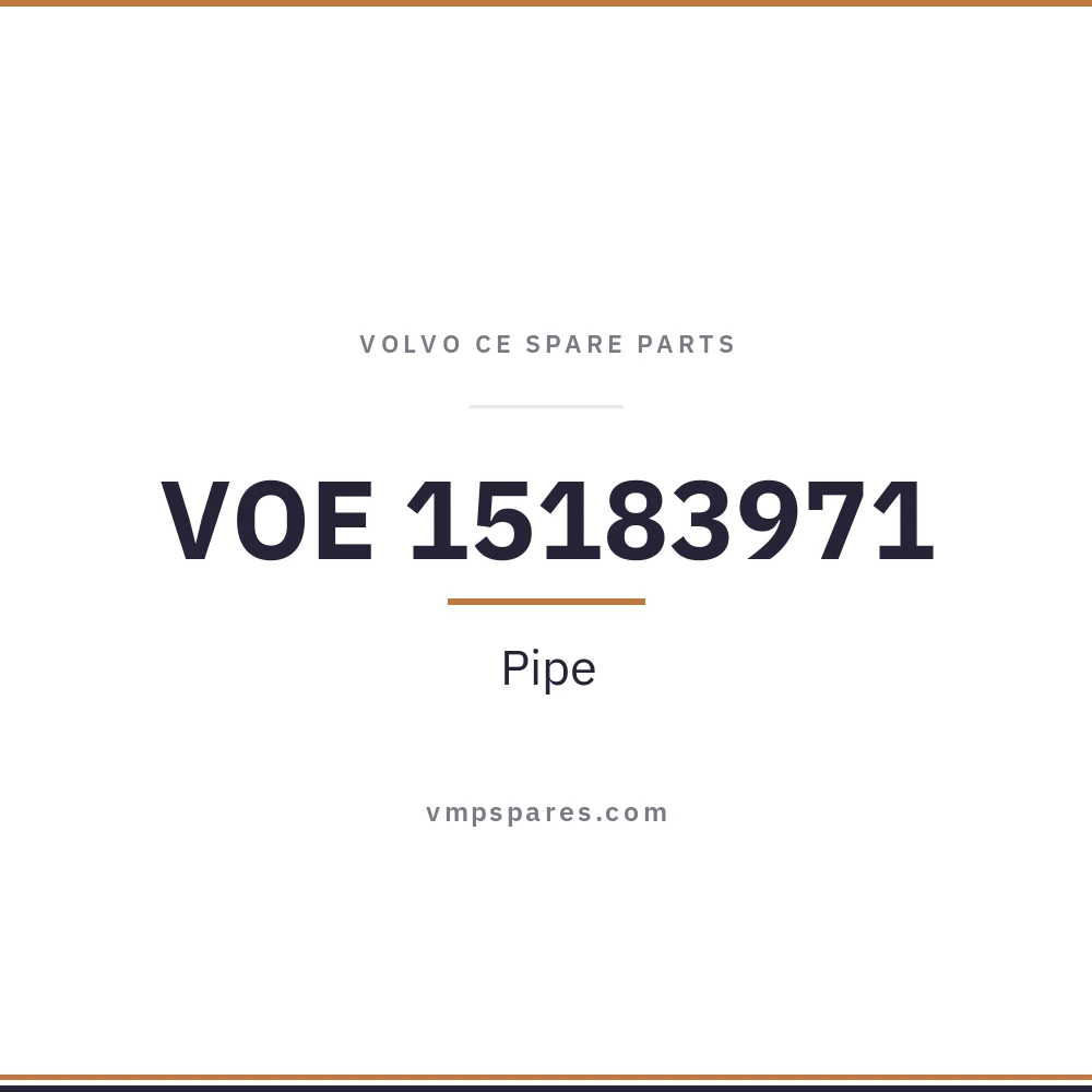 VOE 15183971 – Pipe