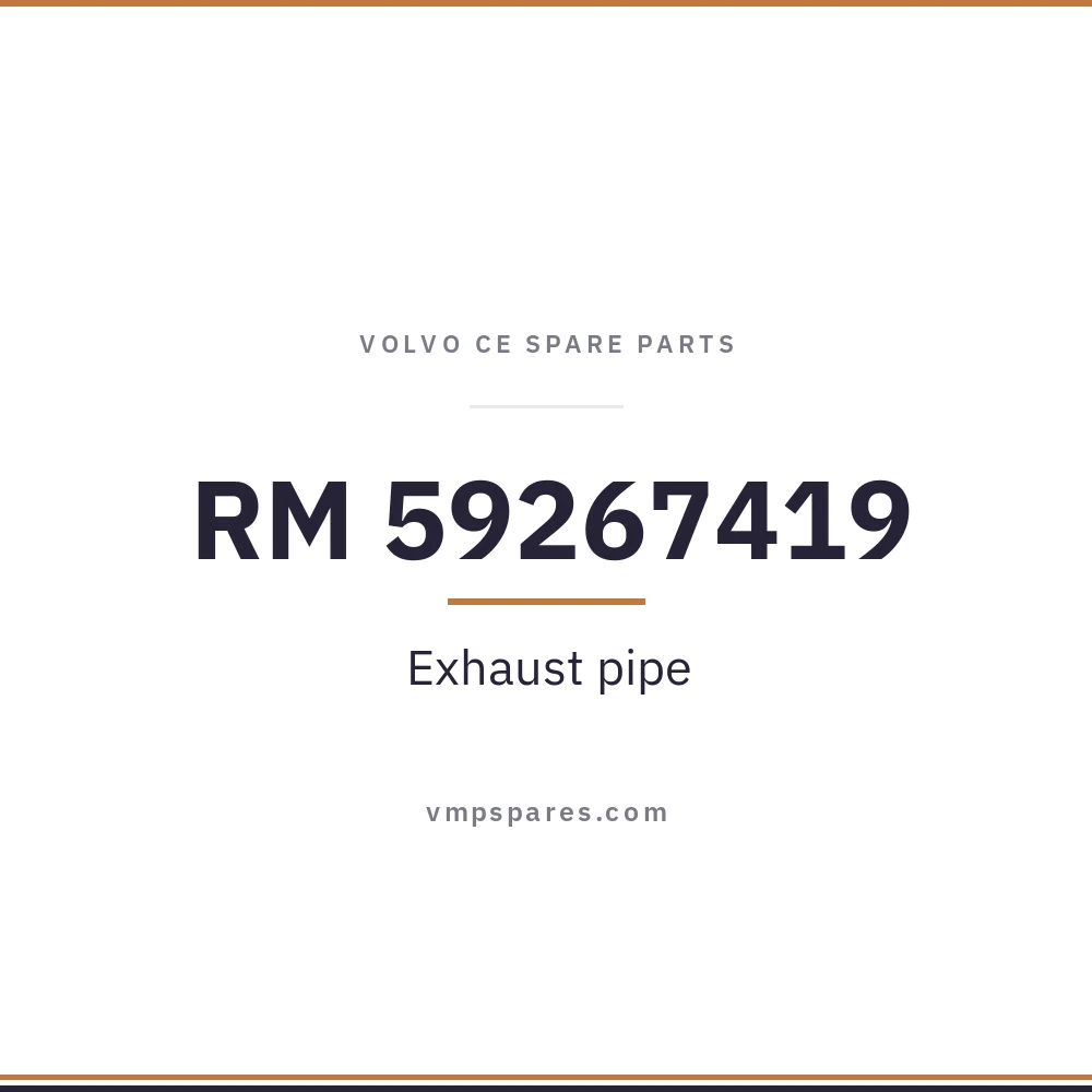 RM 59267419 – Exhaust pipe