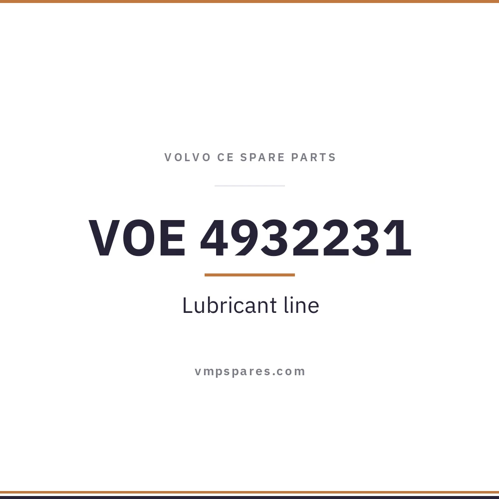 VOE 4932231 – Lubricant line