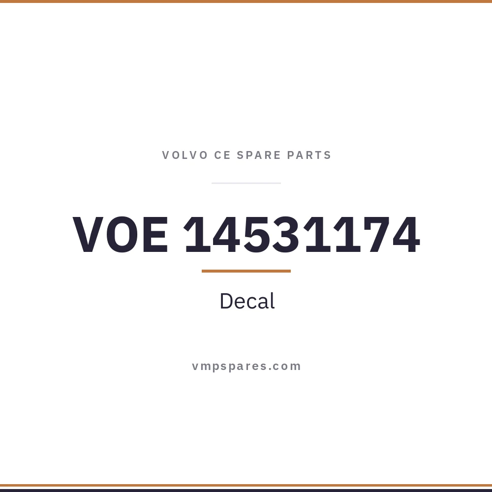 VOE 14531174 – Decal