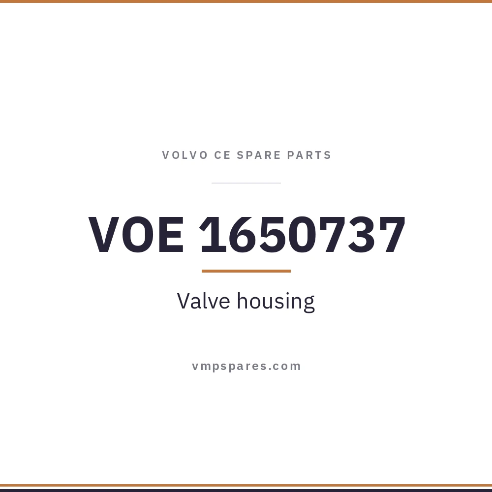 VOE 1650737 – Valve housing