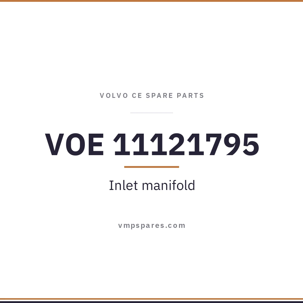 VOE 11121795 – Inlet manifold