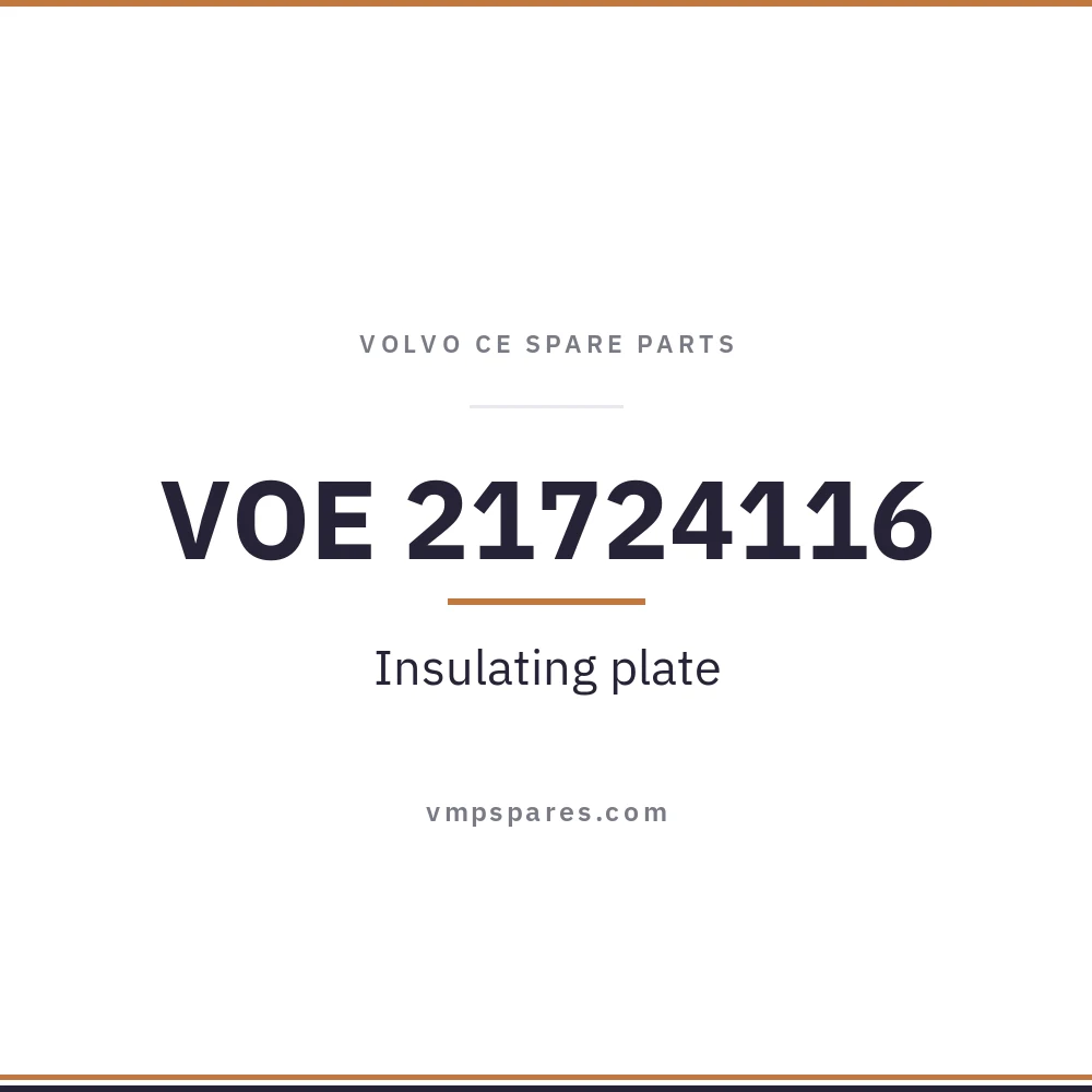 VOE 21724116 – Insulating plate
