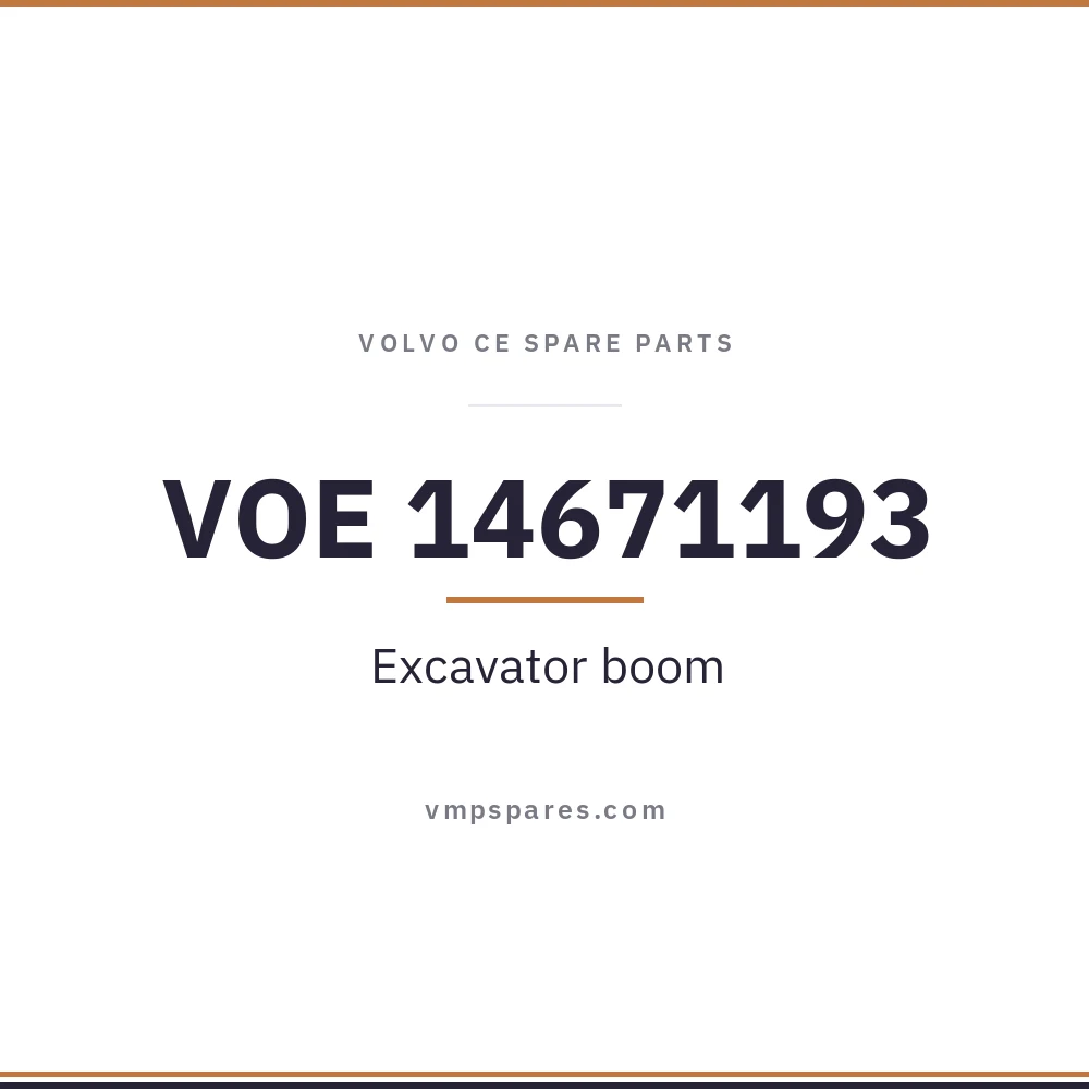 VOE 14671193 – Excavator boom