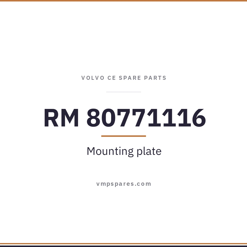 RM 80771116 – Mounting plate